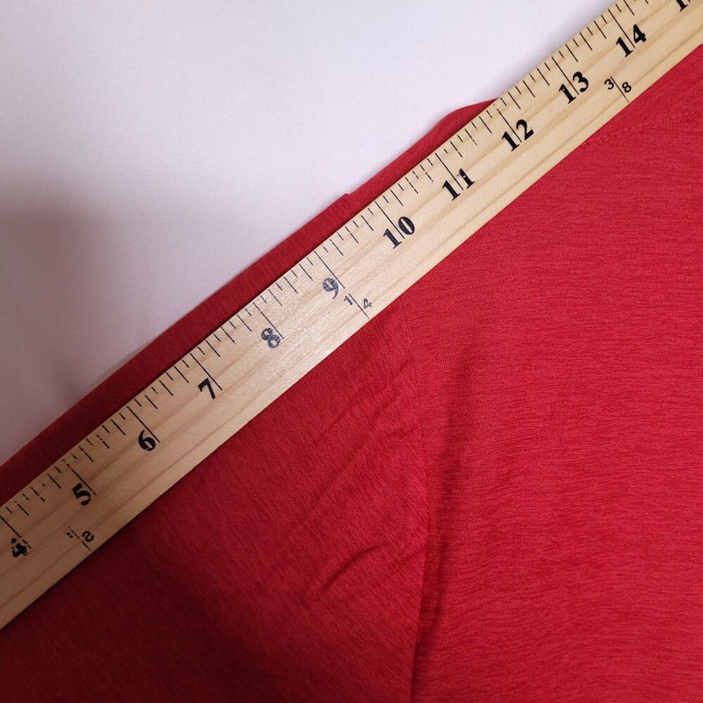 Under Armour Polo Shirt Mens XL Red Loose HeatGear Performance Willow Creek - Picture 9 of 11
